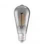 Ledvance Smart+ Wifi E27 Edison Classic Filamento Vetro smoky 6W 540lm - 825 Bianco Molto Caldo | Dimmerabile - Sostitutiva 50W