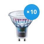 Confezione Multipack 10x Philips MASTER LEDspot ExpertColor GU10 PAR16 3.9W 280lm 36D - 930 Luce Calda | Miglior resa cromatica - Dimmerabile - Sostitutiva 35W