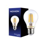 Noxion Lucent LED E27 Pera Filamento Chiara 8.5W 1055lm - 827 Bianco Molto Caldo - Sostitutiva 75W