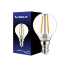 Noxion Lucent Lustre LED E14 Sferica Filamento Chiara 2.5W 250lm – Dimmerabile - Sostitutiva 25W