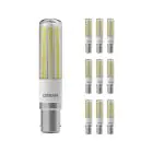 Confezione Multipack 10x Osram Special T Slim LED B15d Chiara 7W 806lm - 827 Bianco Molto Caldo | Sostitutiva 60W