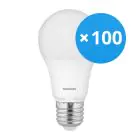 Confezione Multipack 100x Noxion LED Bulbo Lucent Classic Pro LED E27 Pera Ghiaccio 5.5W 470lm - 827 Bianco Molto Caldo | Dimmerabile - Sostitua 40W