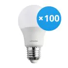 Confezione Multipack 100x Noxion Pro LED E27 Pera Ghiaccio 9W 806lm - 822-827 Dim To Warm | Dimmerabile - Sostitutiva 60W